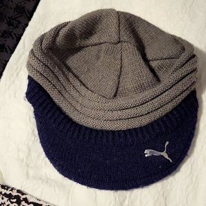 Puma women's winter hat knitted One size,stretchable and warm.
